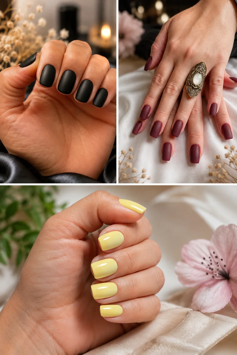 Esmaltações com acabamento impecável realizadas por Giselle Glicia