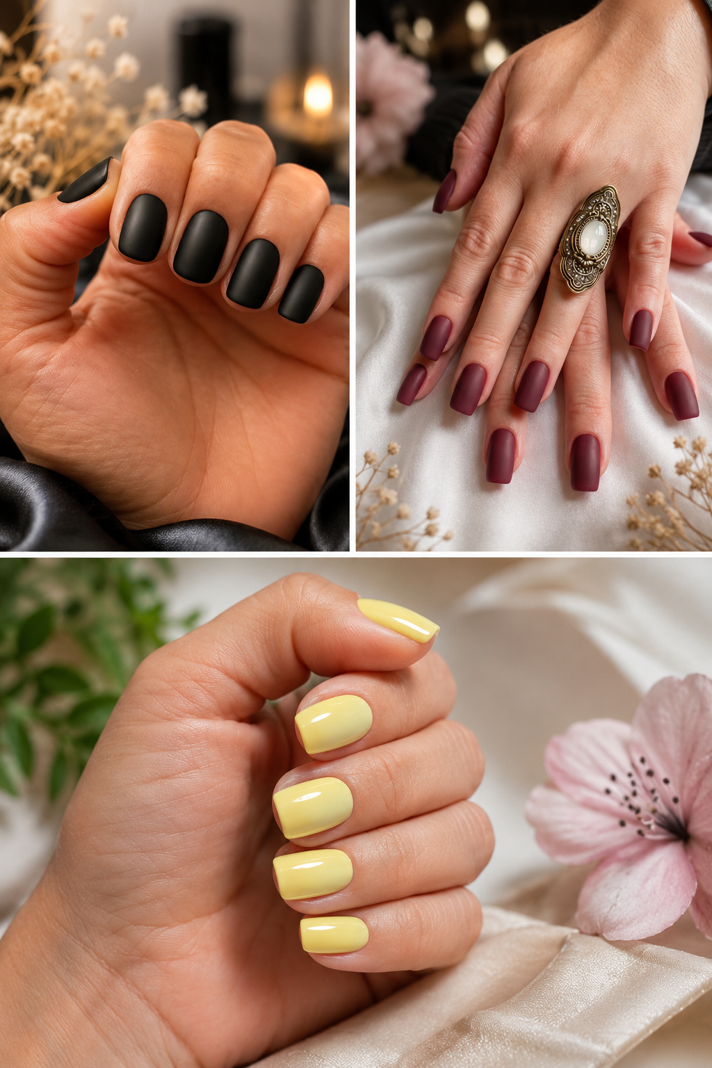 Esmaltações com acabamento impecável realizadas por Giselle Glicia